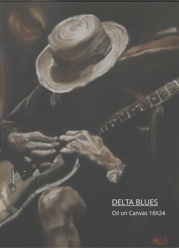 DELTA BLUES Oil on Canvas 18X24